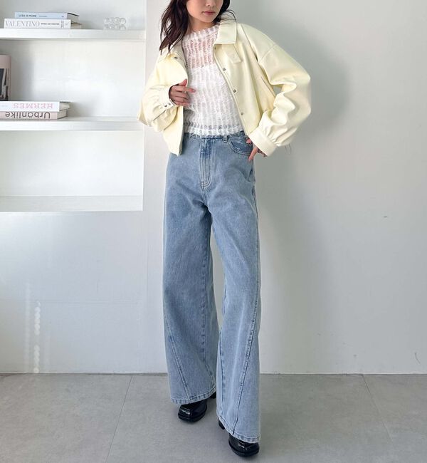 archives「２ｗａｙカラーフェイクレザーショートブルゾン」|その他|