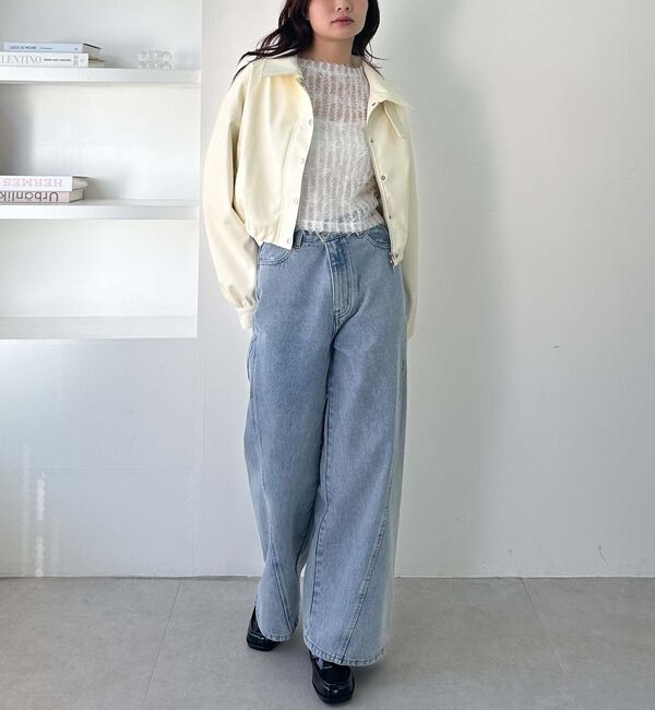 archives「２ｗａｙカラーフェイクレザーショートブルゾン」|その他|