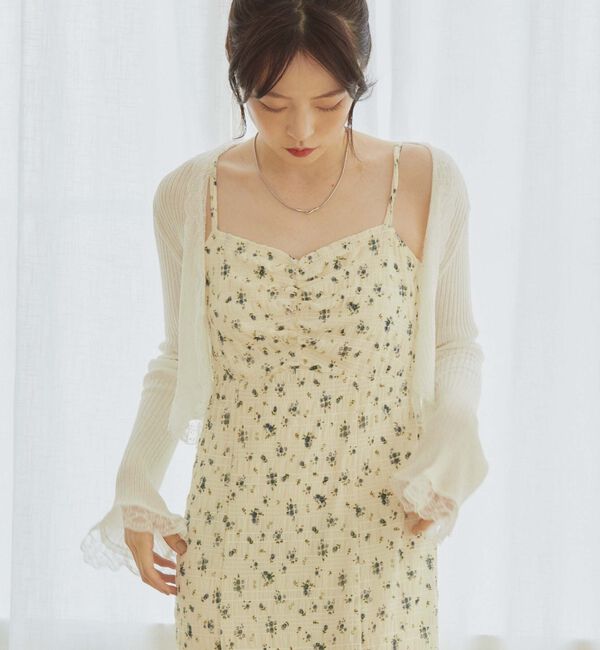 archives「レーストリミングニットカーディガン」|カーディガン|