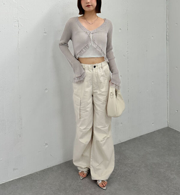 archives「レーストリミングニットカーディガン」|カーディガン|