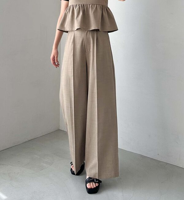 archives「ギャザーペプラムキャミ&times;ワイドスラックスＳＥＴ」|ワンピース|