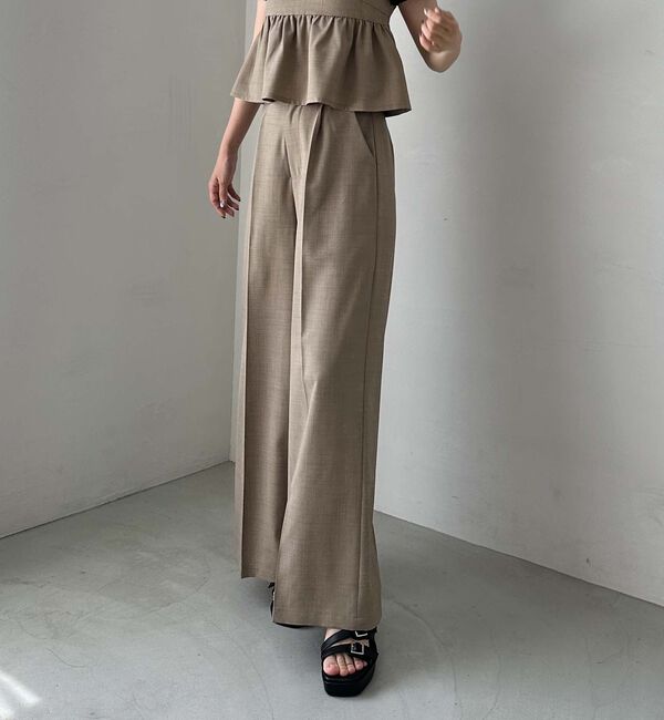 archives「ギャザーペプラムキャミ&times;ワイドスラックスＳＥＴ」|ワンピース|