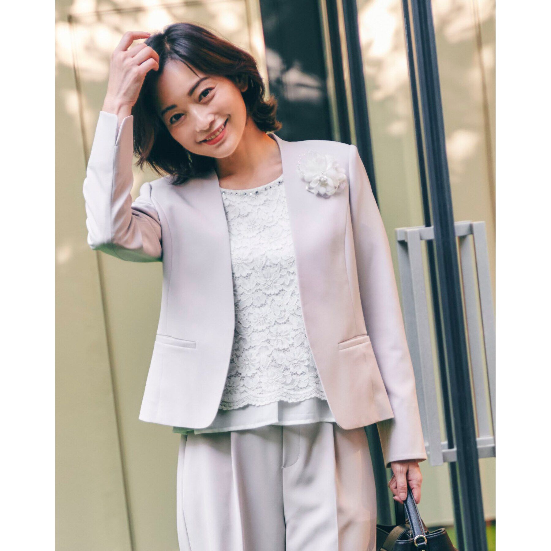 SHOO･LA･RUE「【S-3L】レースビジューブラウス」|シャツ・ブラウス|