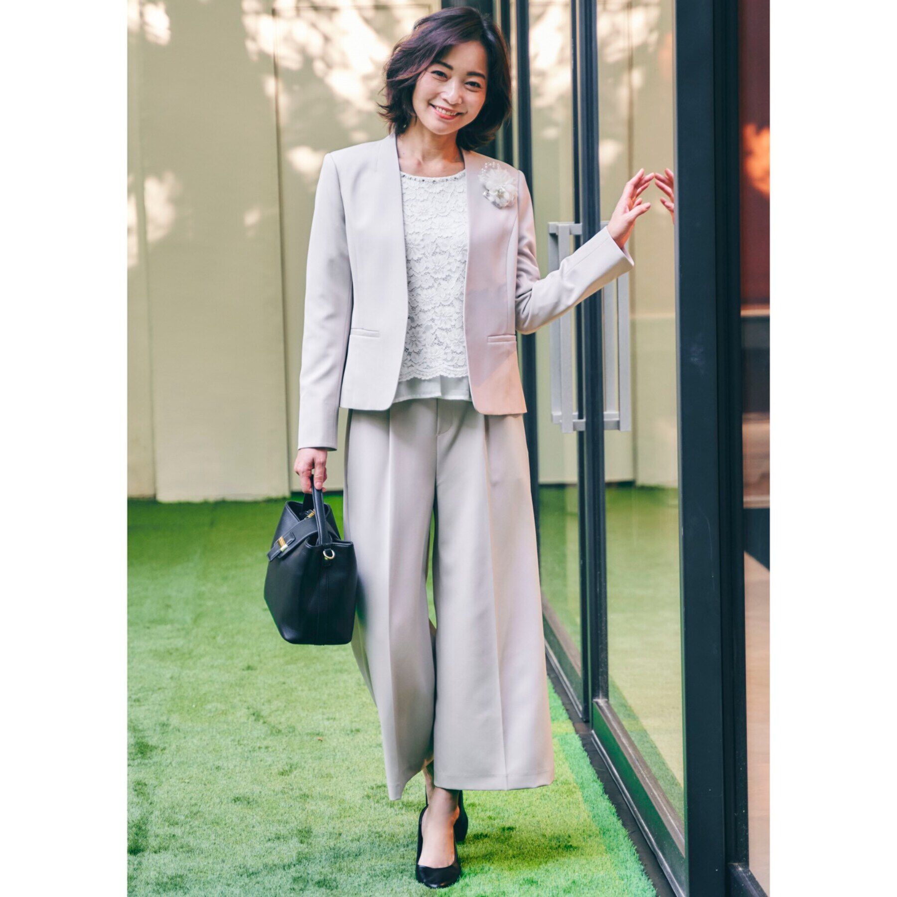 SHOO･LA･RUE「【S-3L】レースビジューブラウス」|シャツ・ブラウス|