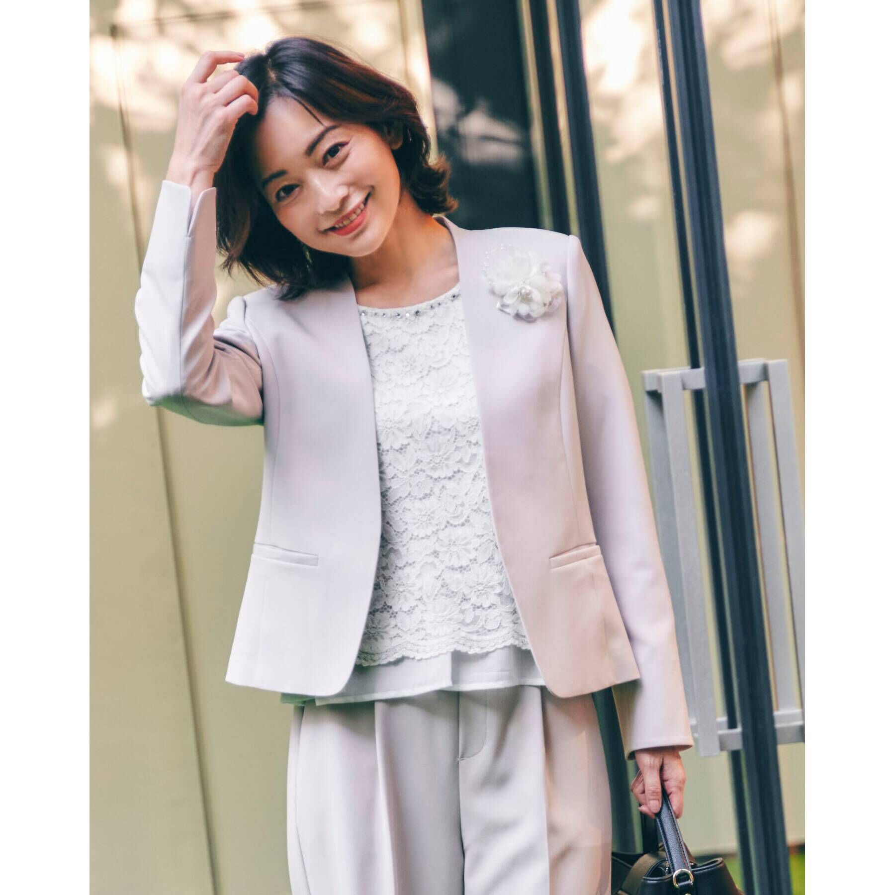 SHOO･LA･RUE「【S-3L】レースビジューブラウス」|シャツ・ブラウス|