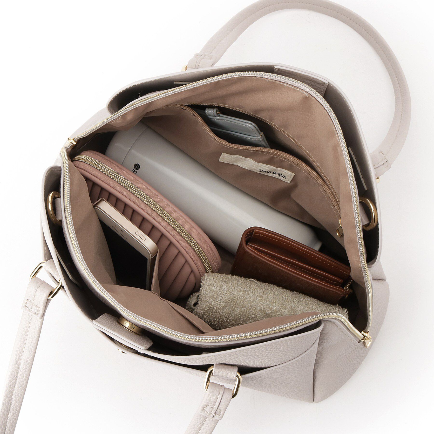 SHOO･LA･RUE「【軽量/2WAY】ロングハンドル ラウンドトートバッグ」|トートバッグ|