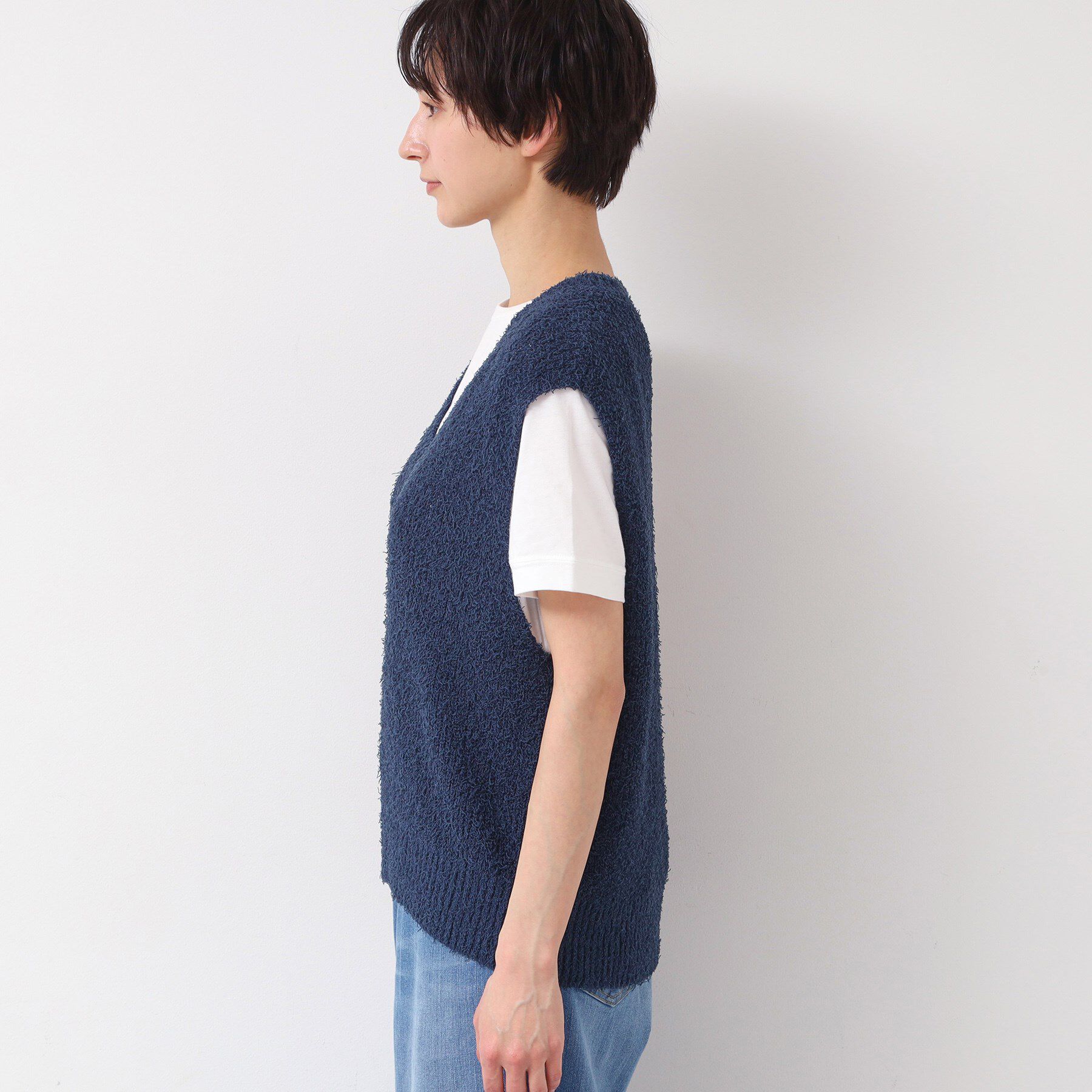 Dessin「【洗える】シャギーベスト」|ベスト・ジレ|