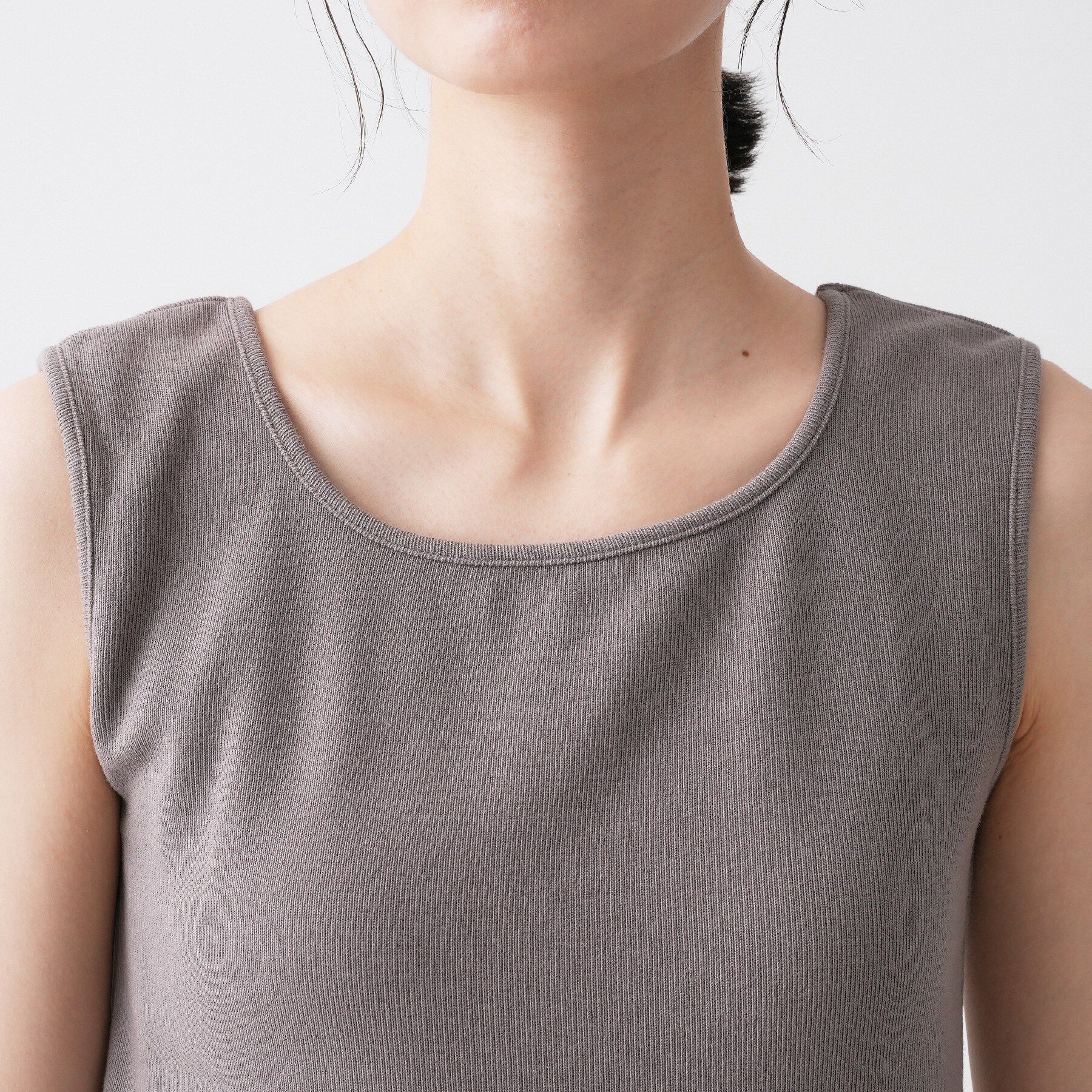 Dessin「【洗える】リブスクエアタンクトップ」|キャミソール|