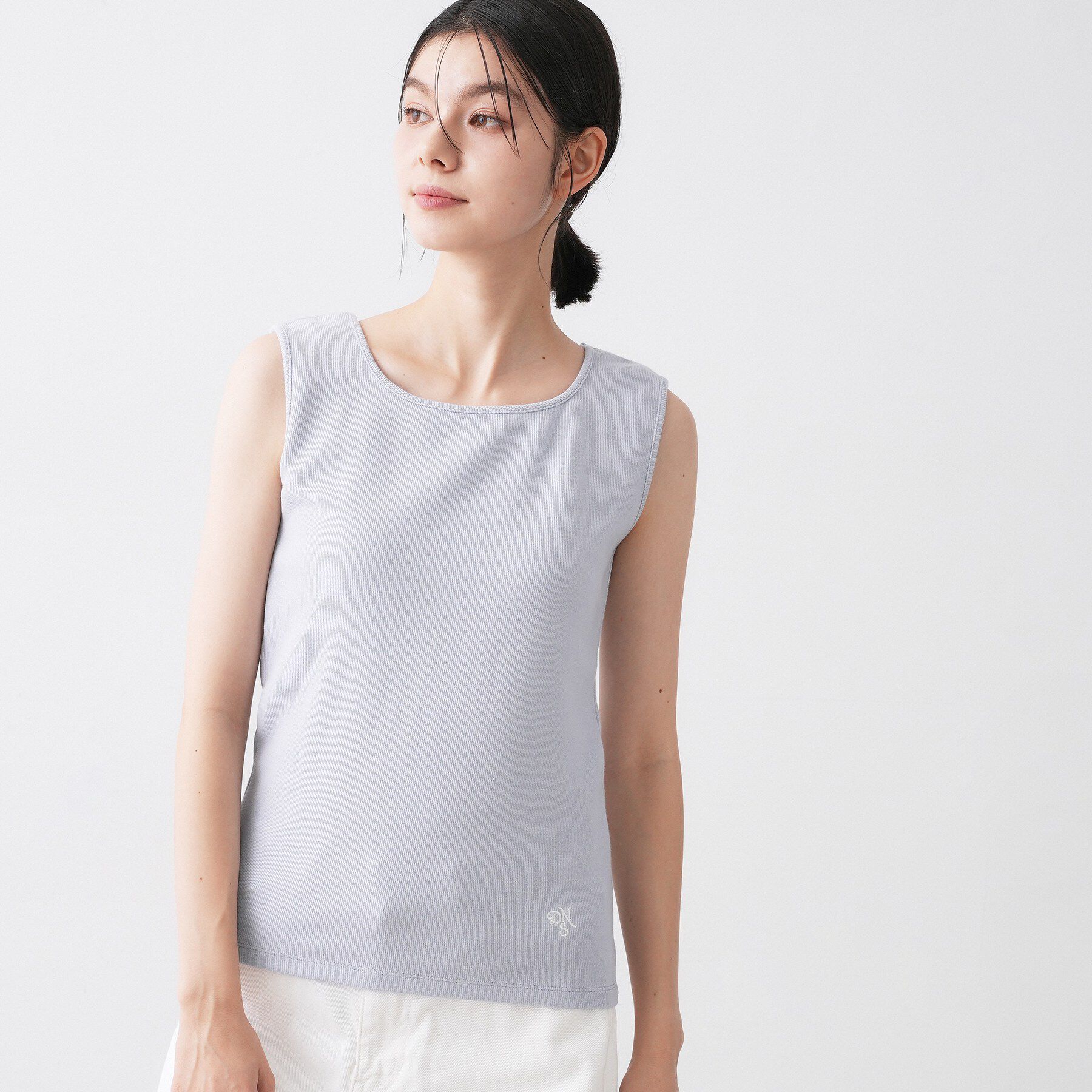 Dessin「【洗える】リブスクエアタンクトップ」|キャミソール|