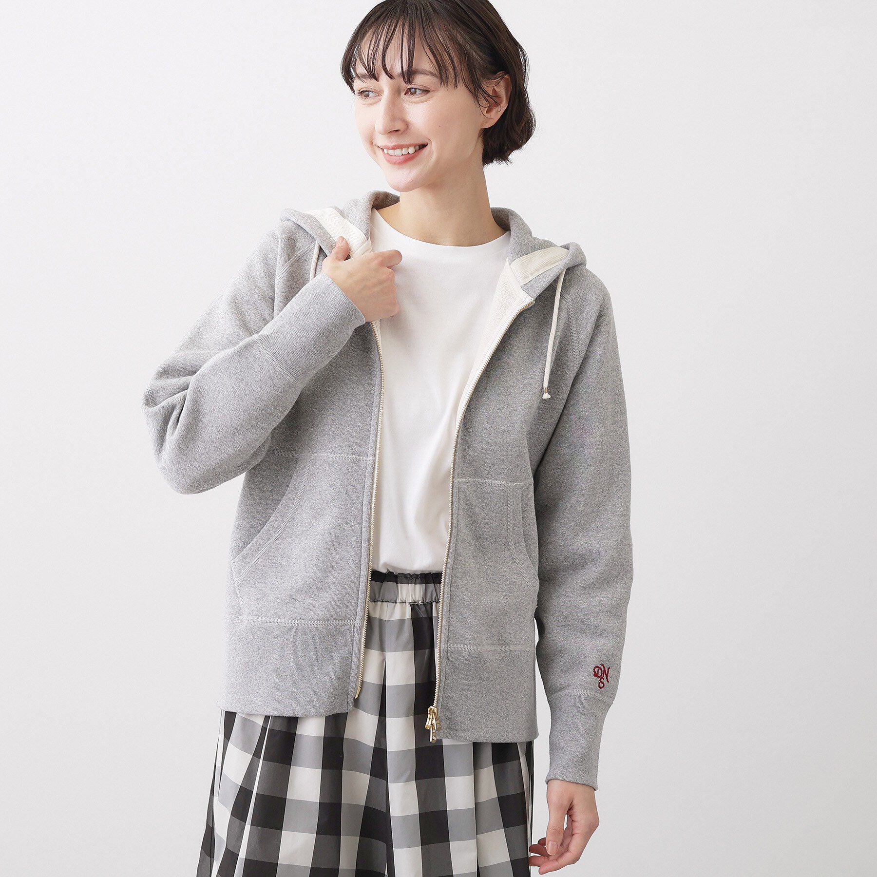 Dessin「吊り裏毛フード」|パーカー|グレー(012)