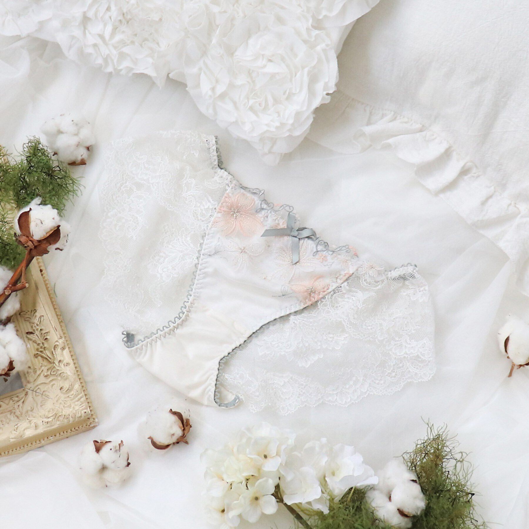 Risa Magli「サンドラ レースショーツ」|インナー|アイボリー(004)