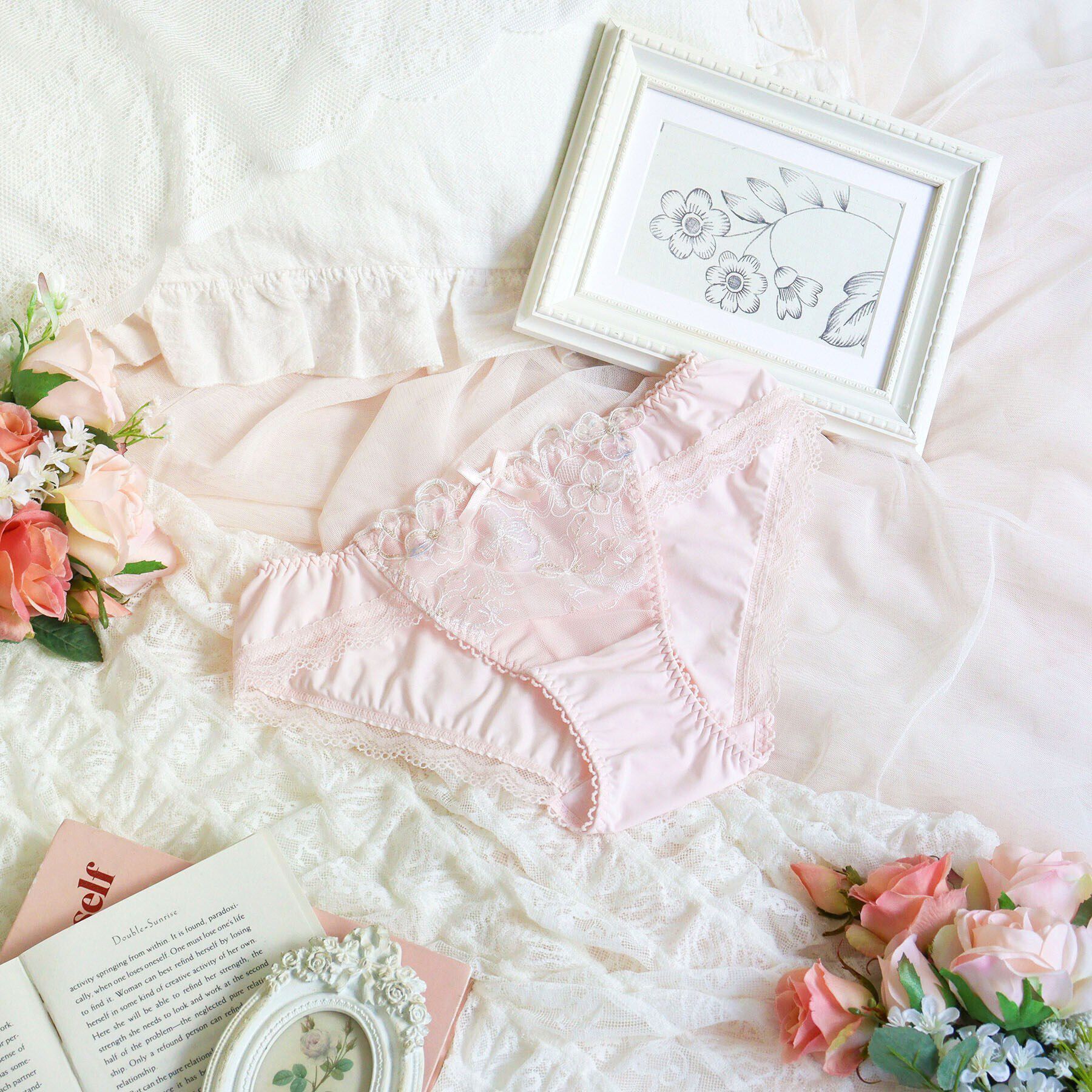 Risa Magli「マティア ノーマルショーツ」|インナー|ピンク(071)