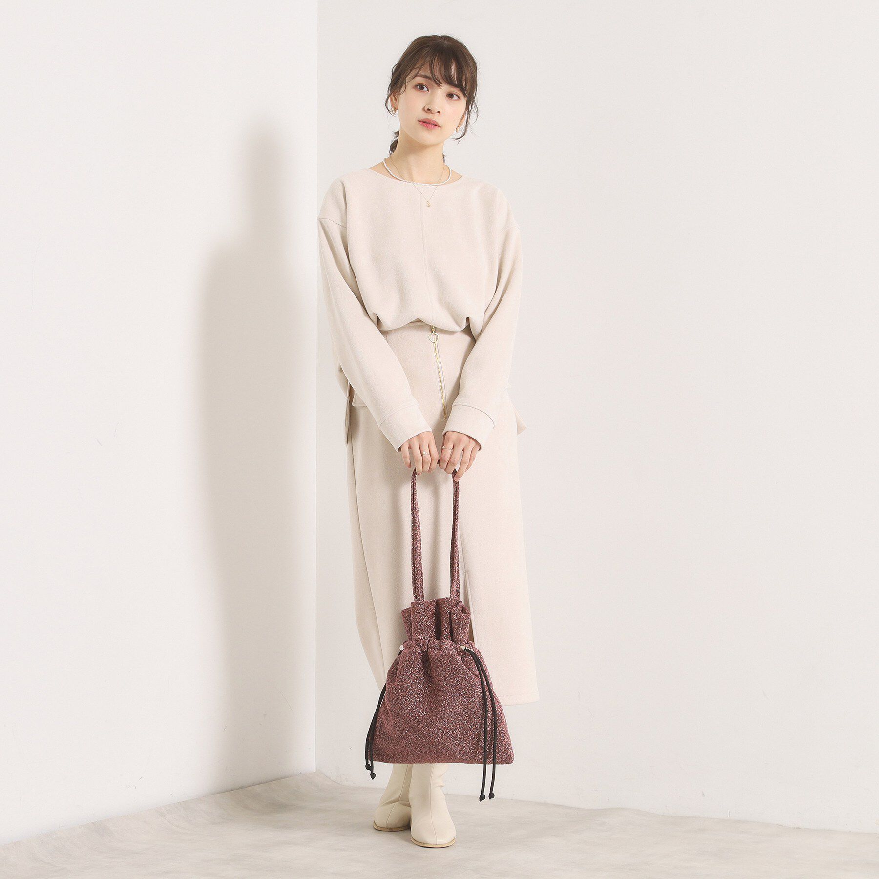 ITS&rsquo;DEMO「ラメドロストトート」|トートバッグ|