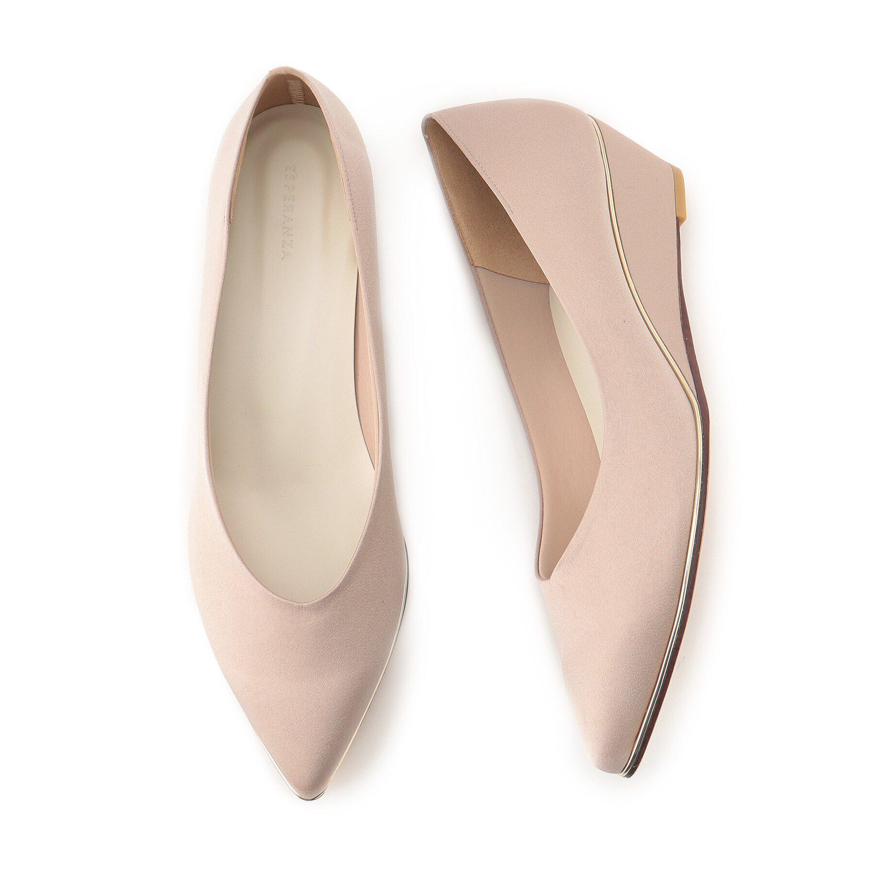 ESPERANZA「《定番》ポインテッドトゥウェッジパンプス」|パンプス|