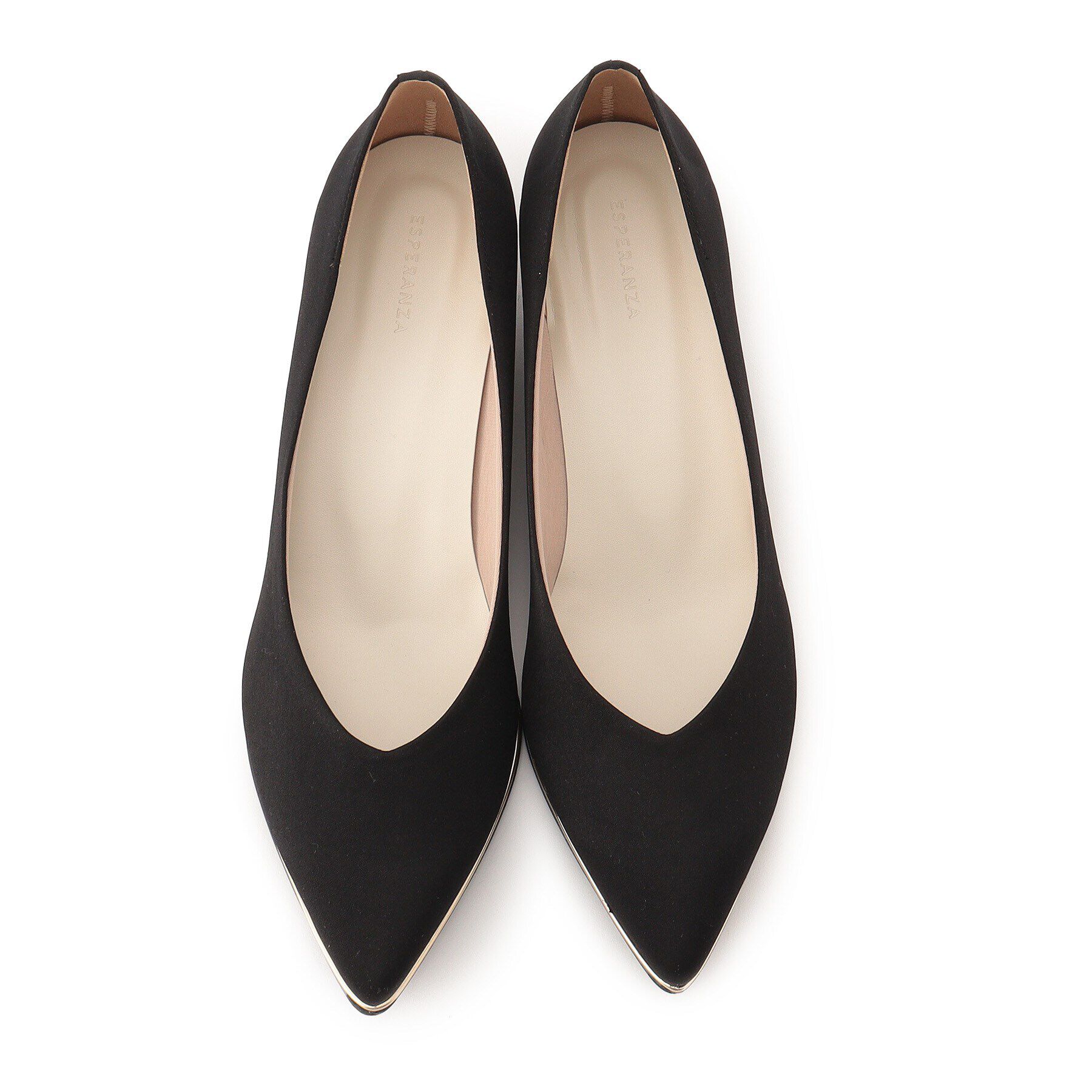 ESPERANZA「《定番》ポインテッドトゥウェッジパンプス」|パンプス|