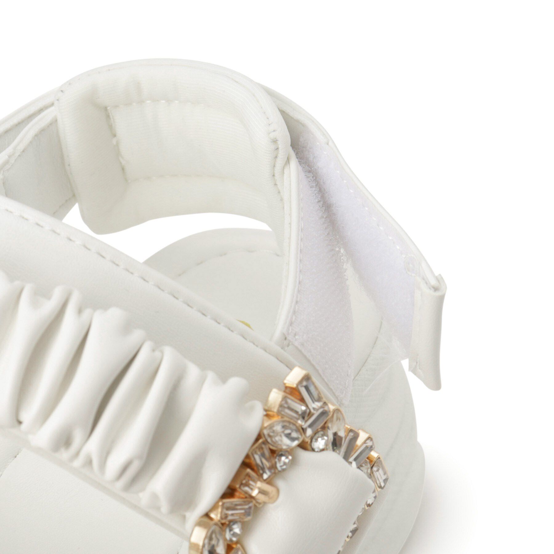 csT&P「厚底 ギャザーベルトビジューバックルサンダル」|サンダル|