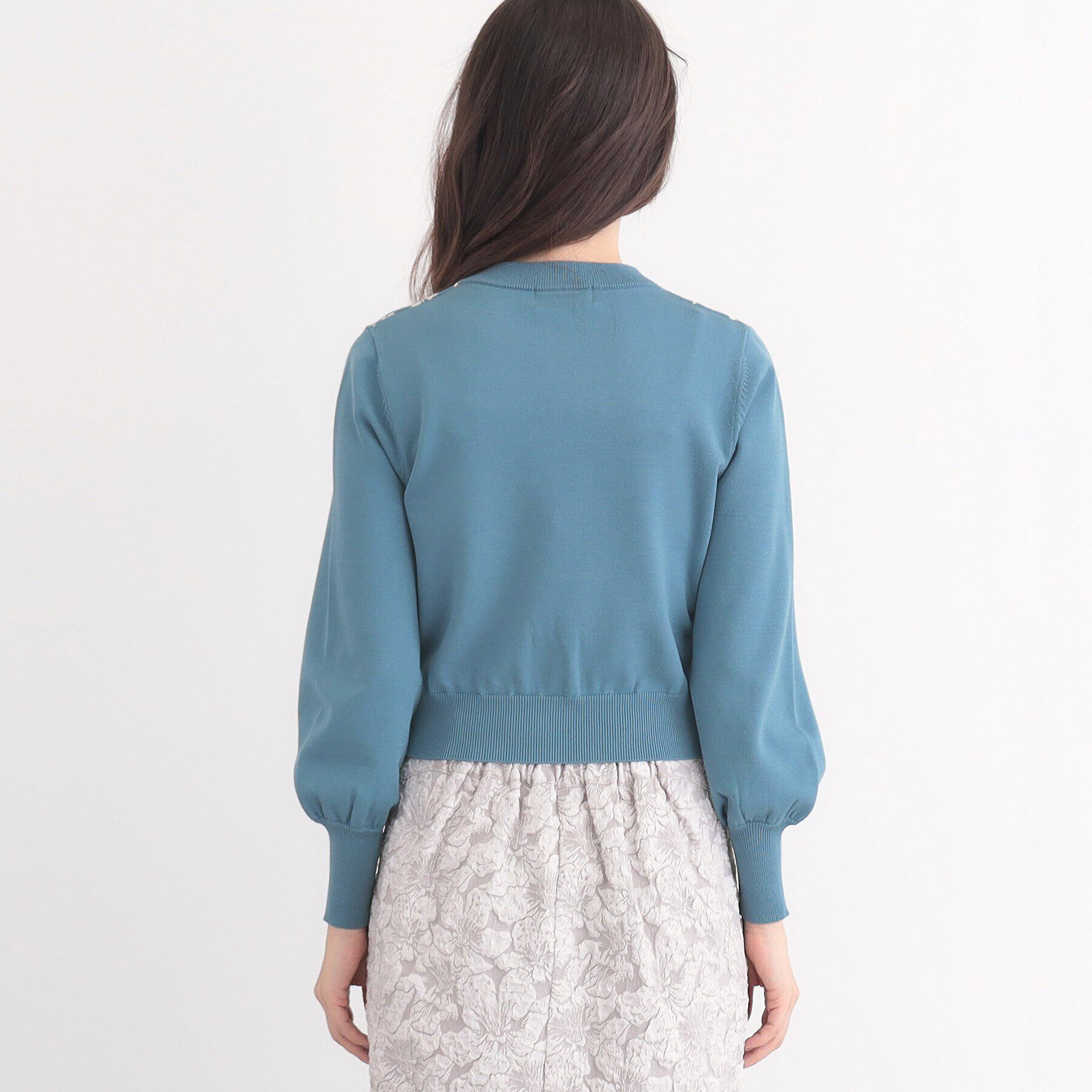 SunaUna「【春色！／フラワージャカード】フェミニンニット」|ニット・セーター|