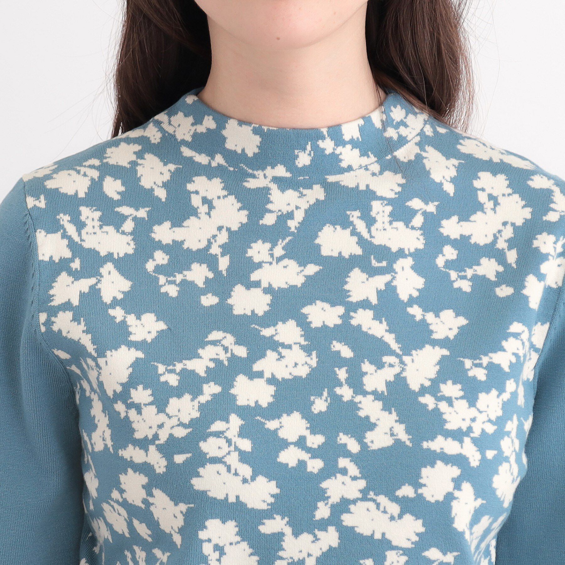 SunaUna「【春色！／フラワージャカード】フェミニンニット」|ニット・セーター|