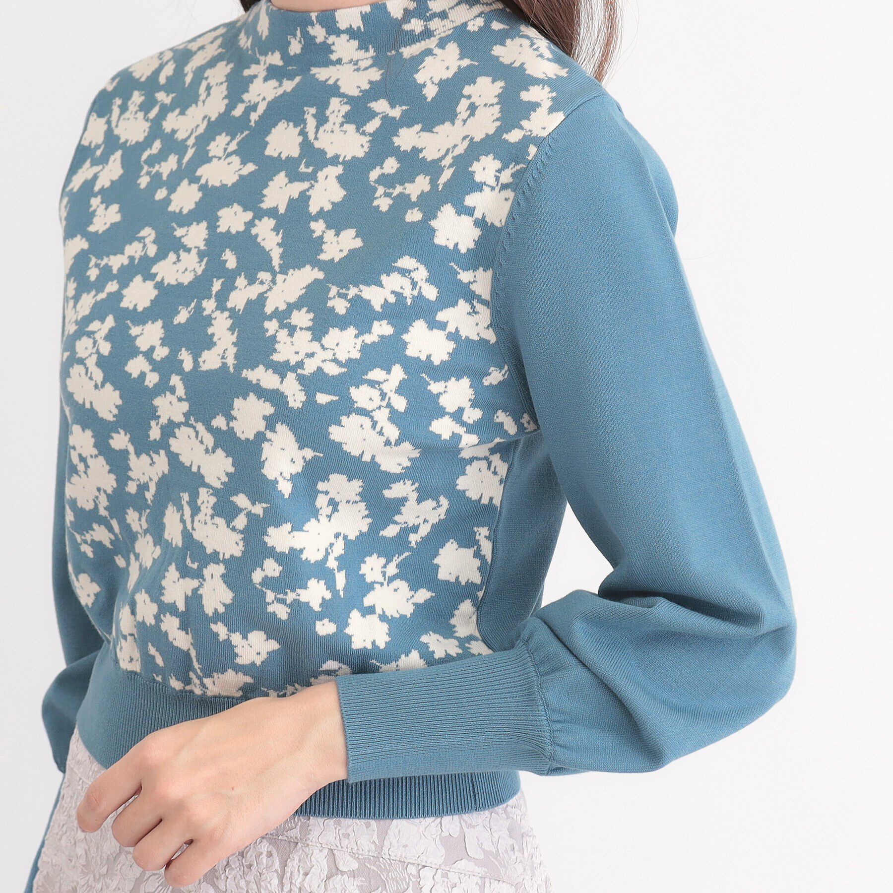 SunaUna「【春色！／フラワージャカード】フェミニンニット」|ニット・セーター|