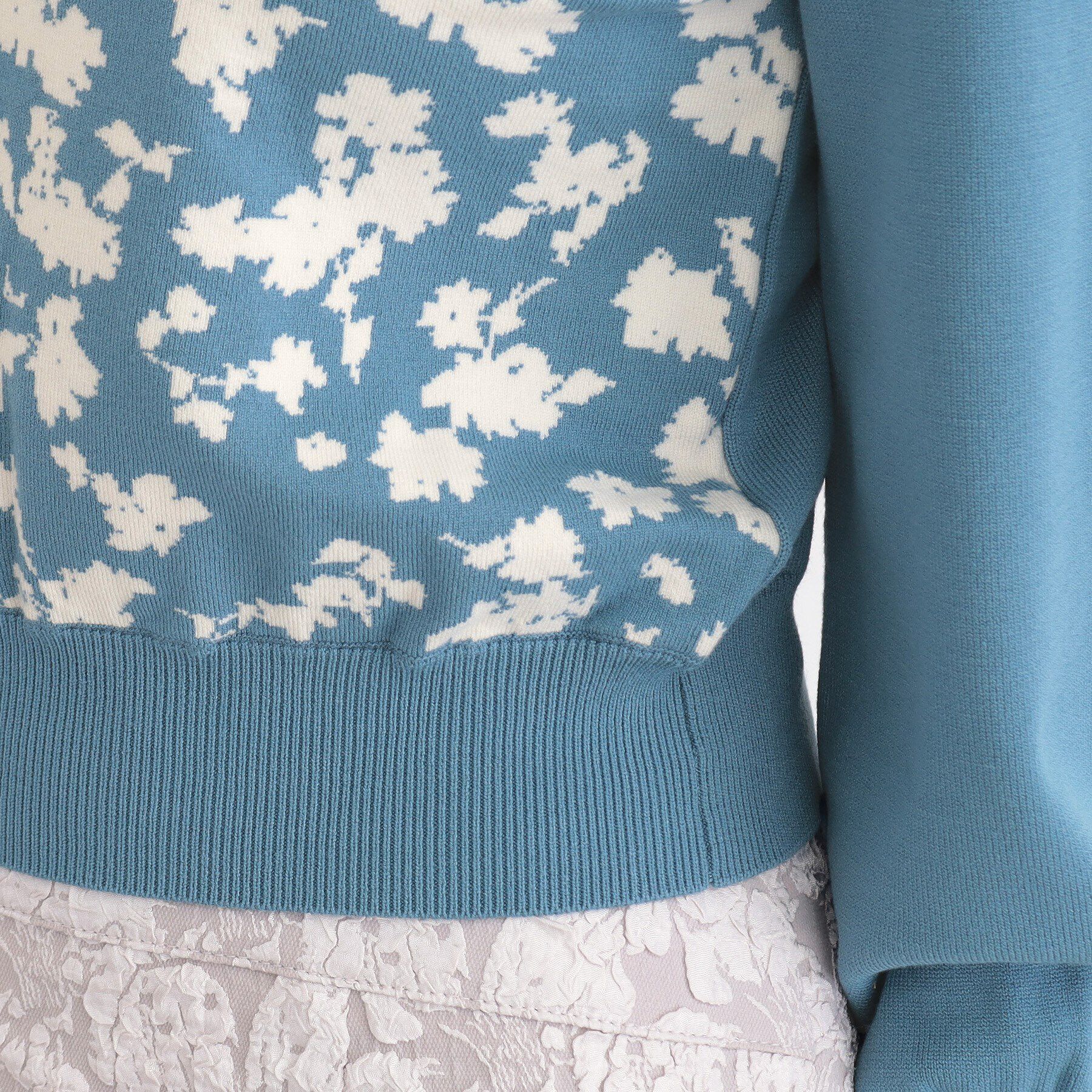 SunaUna「【春色！／フラワージャカード】フェミニンニット」|ニット・セーター|