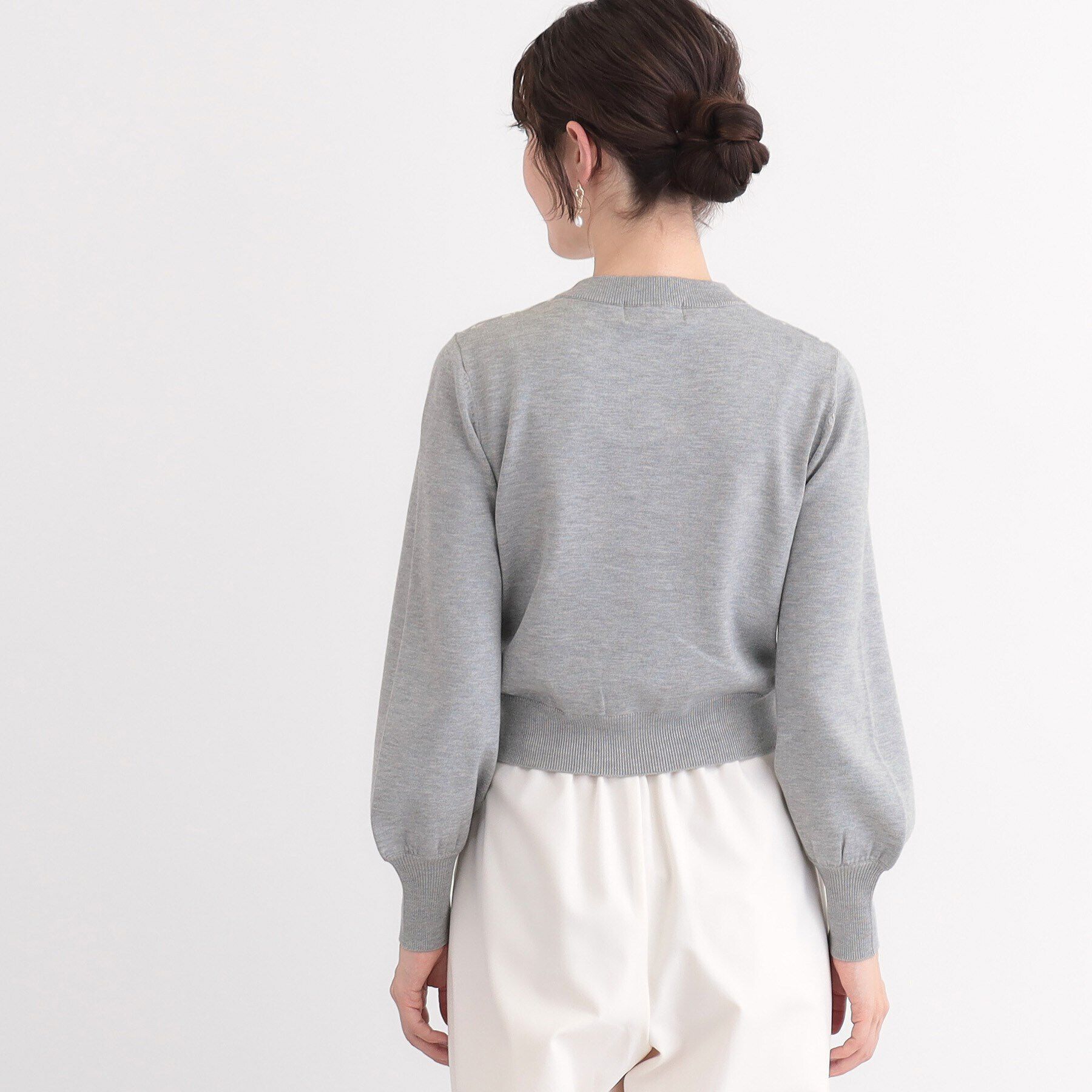 SunaUna「【春色！／フラワージャカード】フェミニンニット」|ニット・セーター|