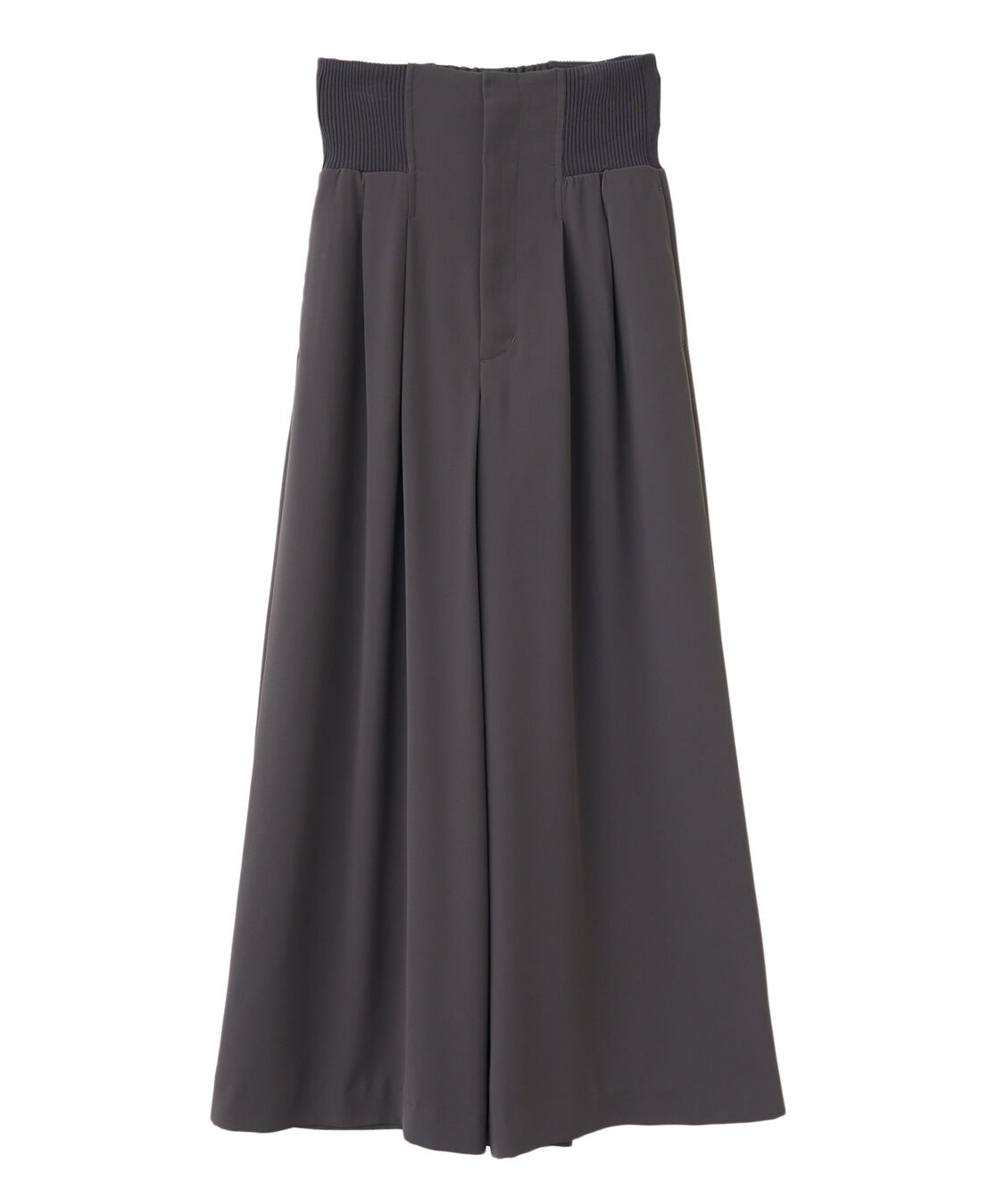 COCO DEAL「コルセットリブワイドパンツ」|スラックス|