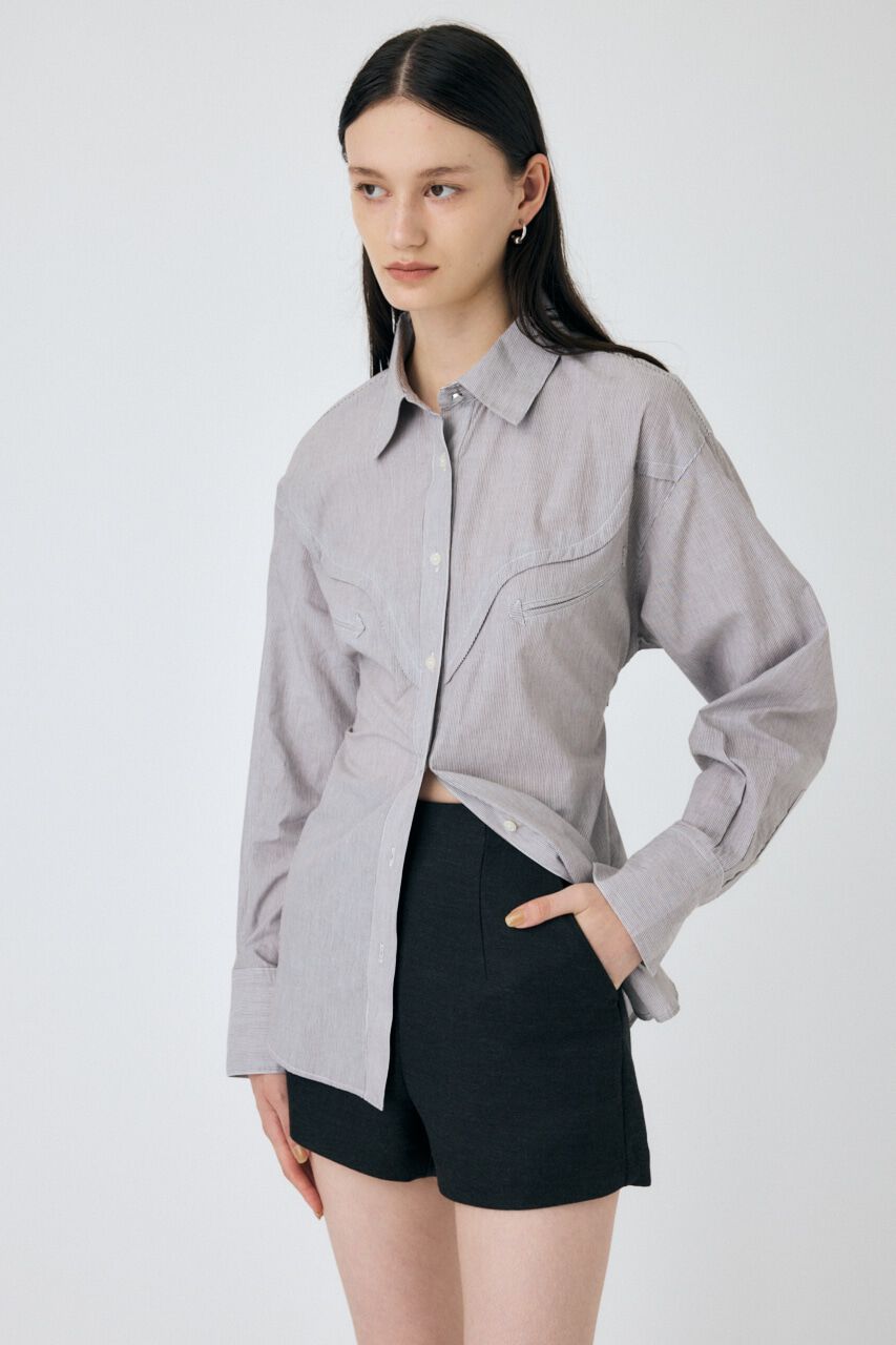 MOUSSY「WESTERN OVER シャツ」|シャツ・ブラウス|BRN