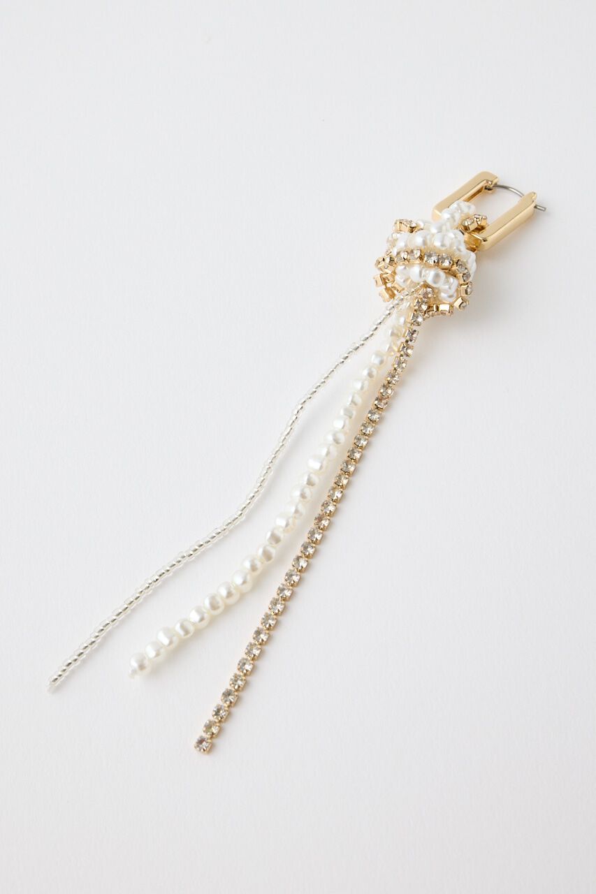 MOUSSY「F/PEARL BIJOU HOOP イヤリング」|ピアス|