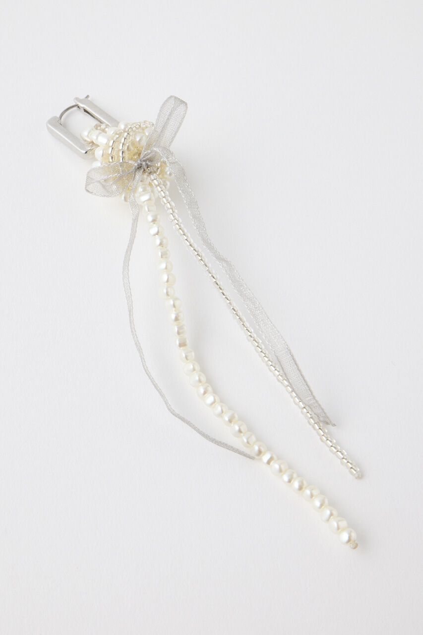 MOUSSY「F/PEARL BIJOU HOOP イヤリング」|ピアス|