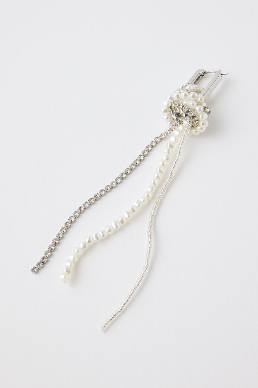 MOUSSY「F/PEARL BIJOU HOOP イヤリング」|ピアス|