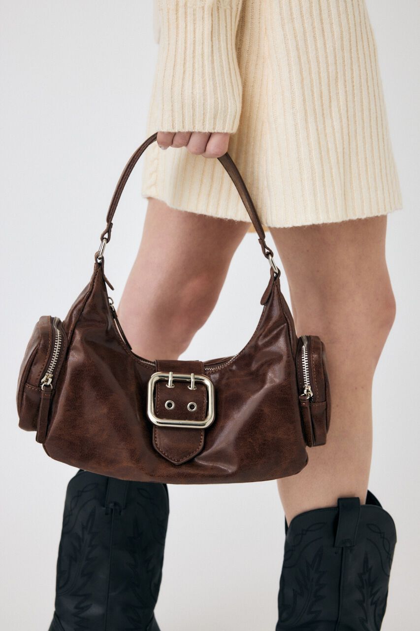 MOUSSY「SIDE POCKET HOBO バッグ」|その他|BRN