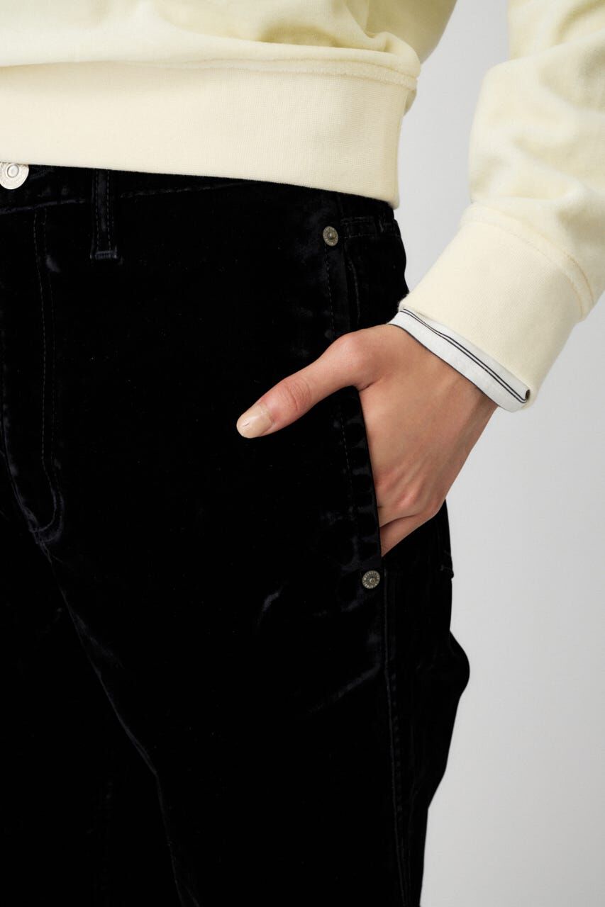 MOUSSY「VELVET LONG LEG フレア」|デニム|