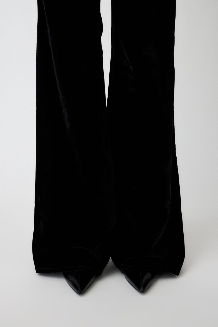 MOUSSY「VELVET LONG LEG フレア」|デニム|