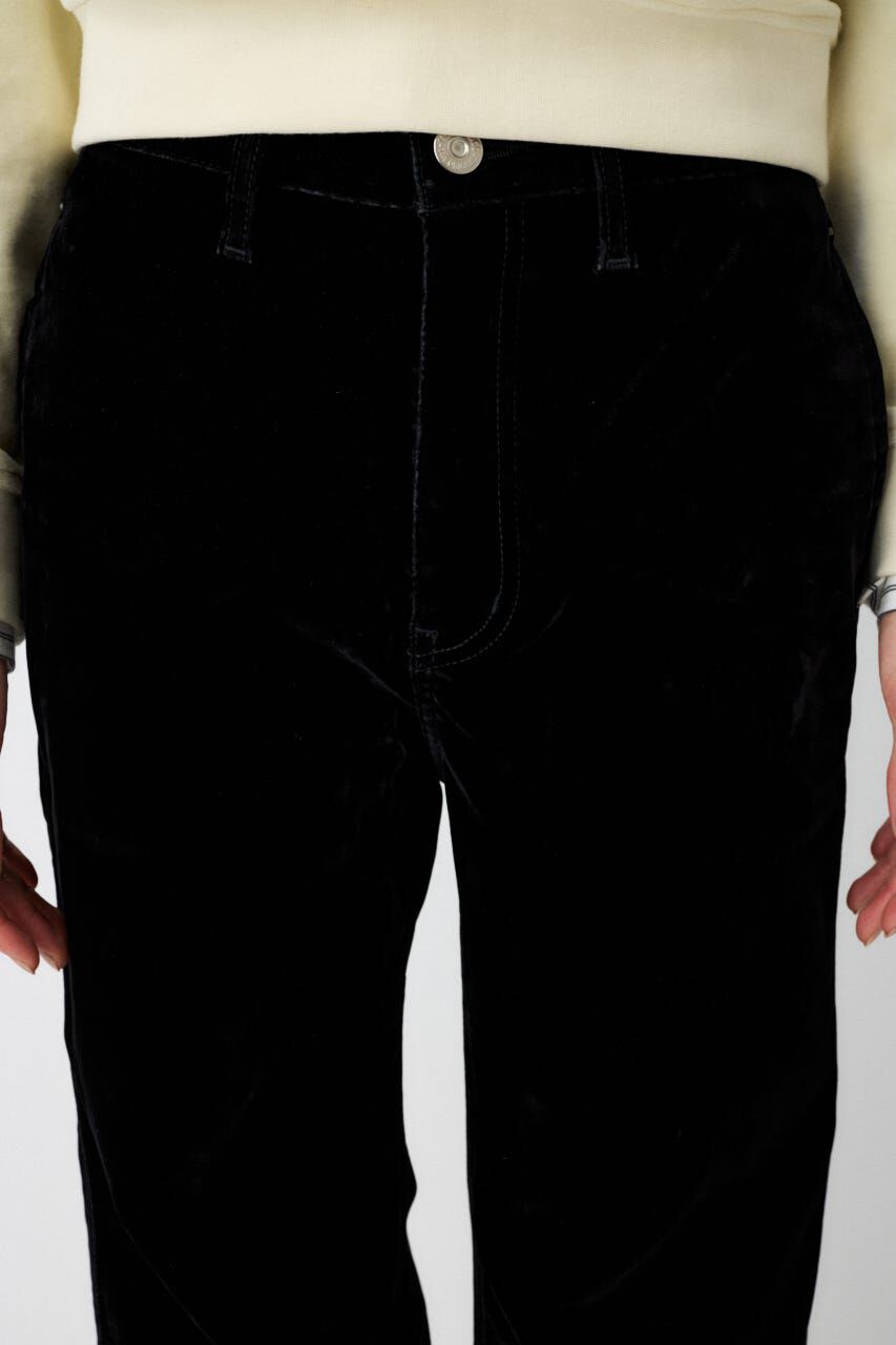 MOUSSY「VELVET LONG LEG フレア」|デニム|