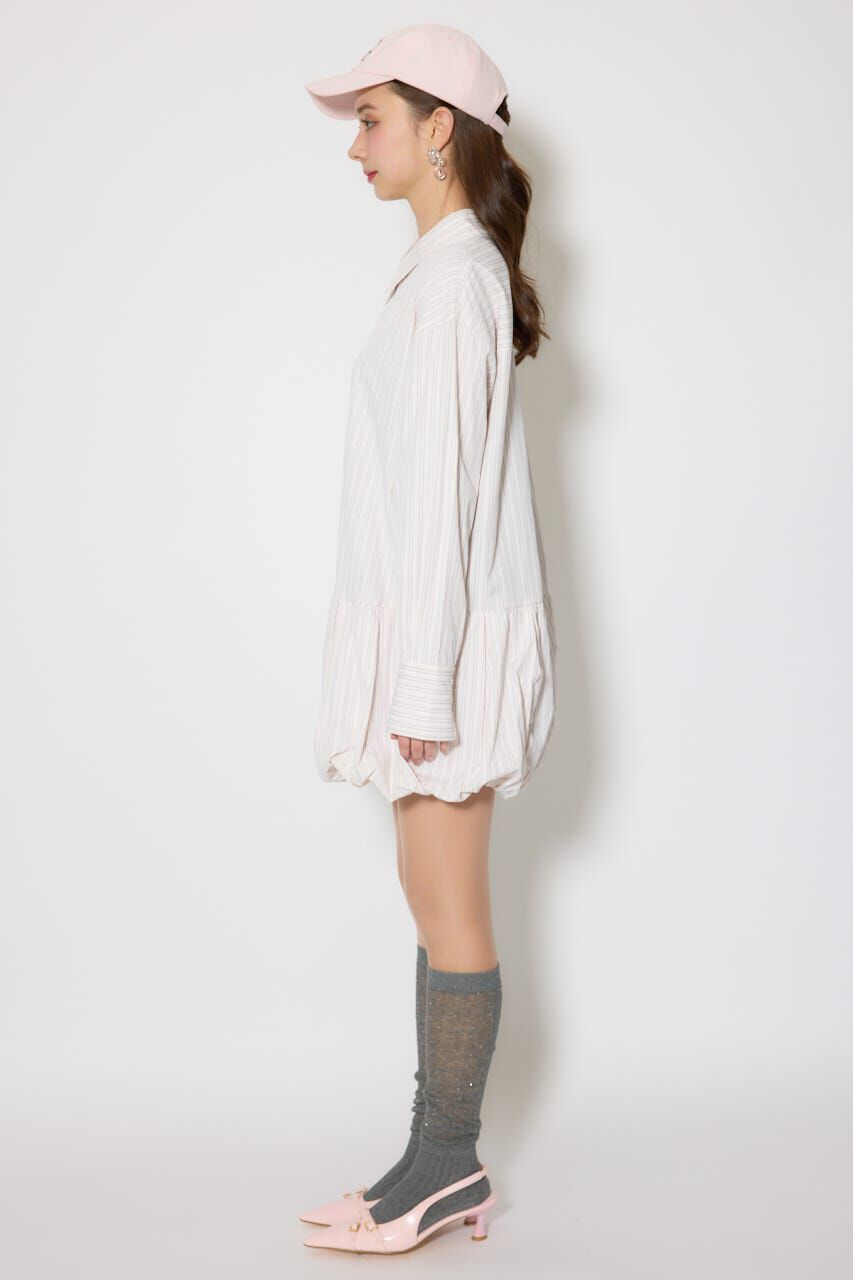 rienda「バルーンシャツセットスウェットワンピース」|ワンピース|