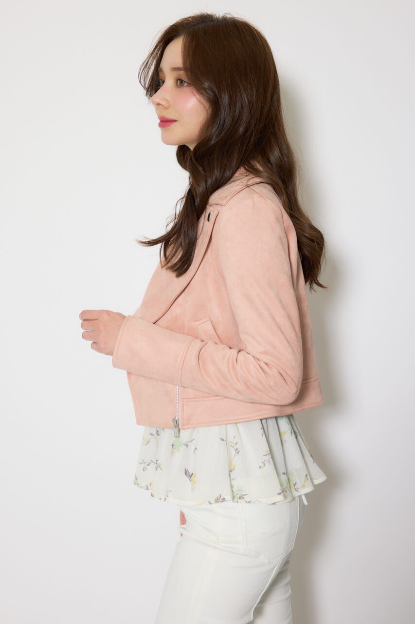 rienda「26SSフェイクスエードライダースジャケット」|その他|