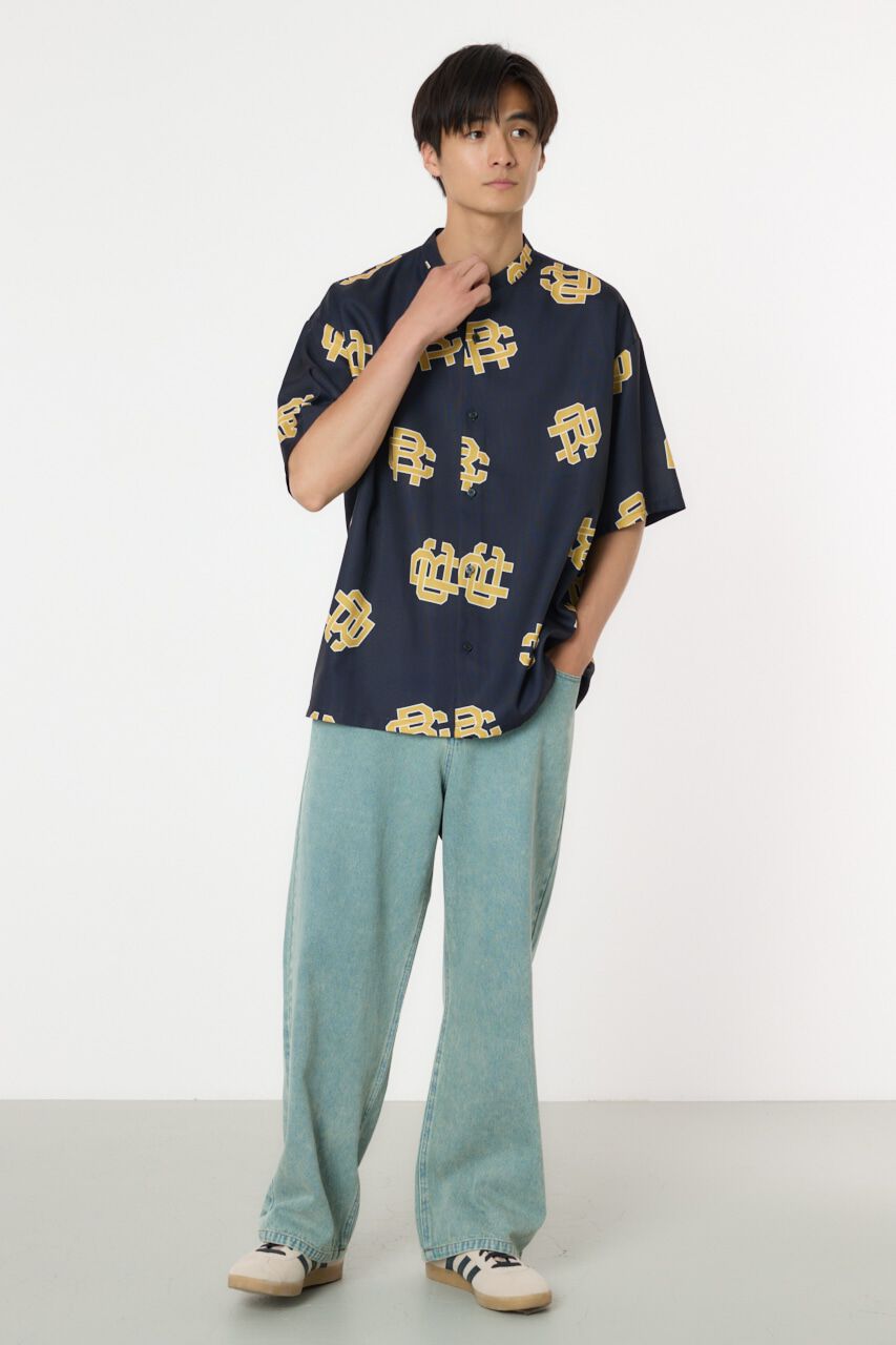 RODEO CROWNS「モノグラムバンドカラーシャツ」|シャツ・ブラウス|