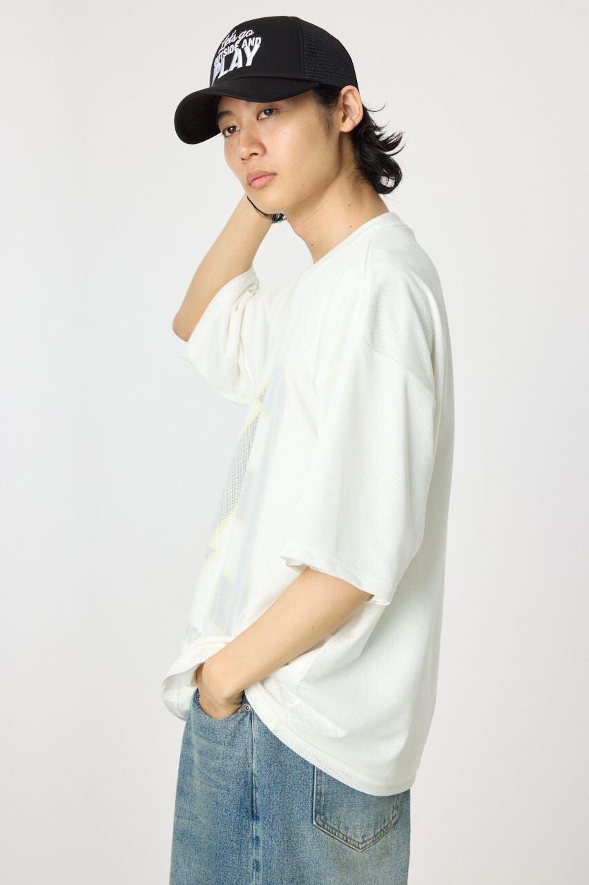 RODEO CROWNS「メッシュドッキンクナンバーTシャツ」|Tシャツ・カットソー|