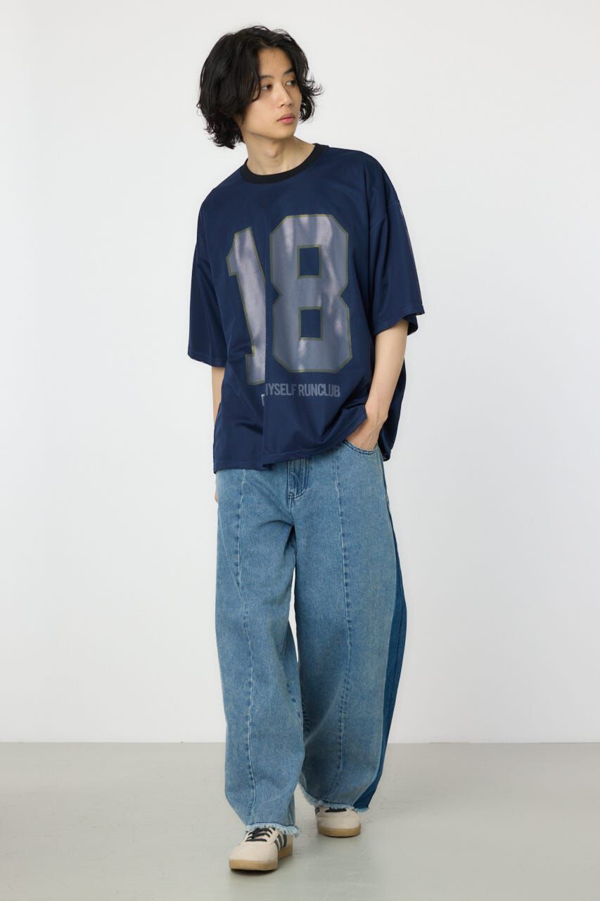 RODEO CROWNS「メッシュドッキンクナンバーTシャツ」|Tシャツ・カットソー|