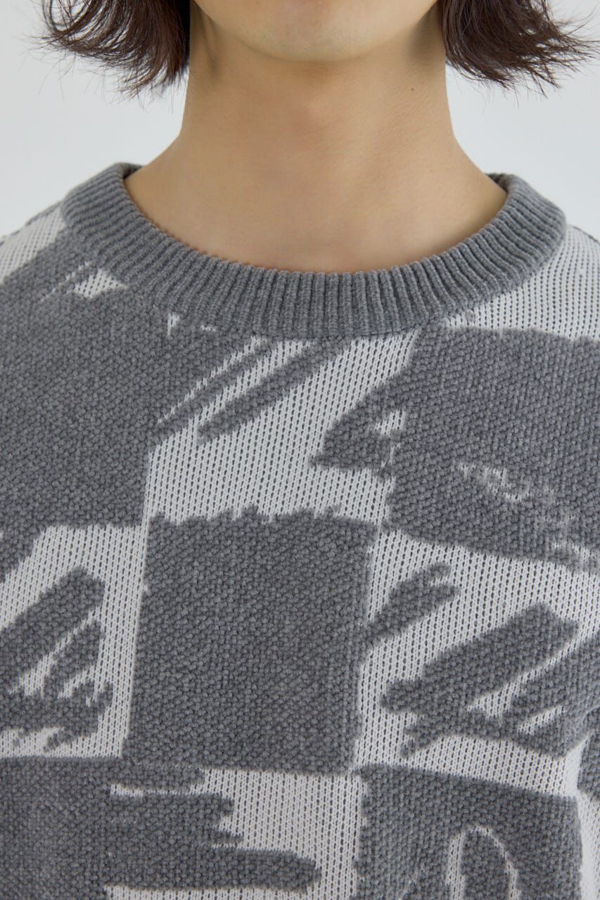 RODEO CROWNS「ブロークンチェックニット」|ニット・セーター|