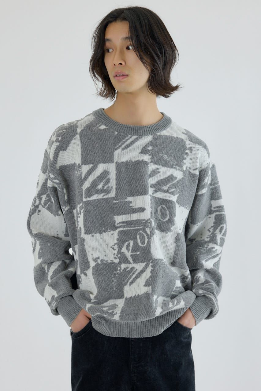 RODEO CROWNS「ブロークンチェックニット」|ニット・セーター|