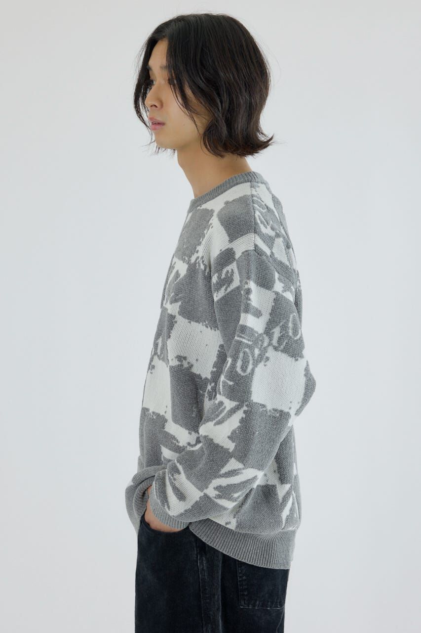 RODEO CROWNS「ブロークンチェックニット」|ニット・セーター|