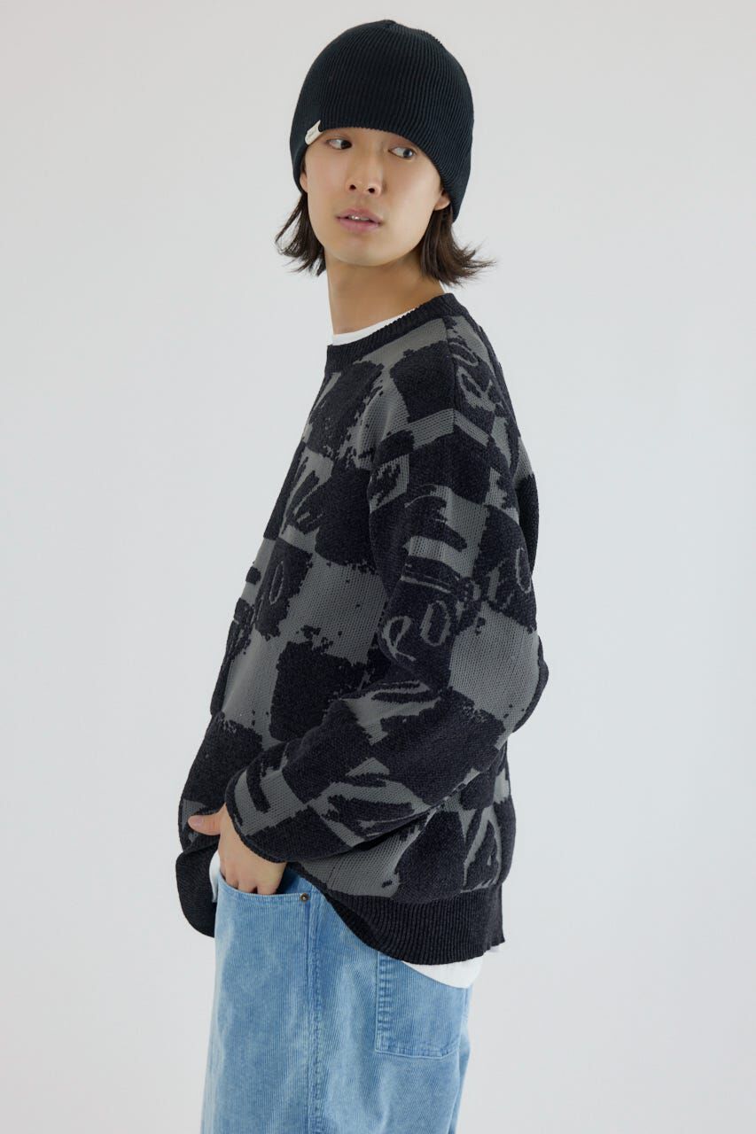 RODEO CROWNS「ブロークンチェックニット」|ニット・セーター|