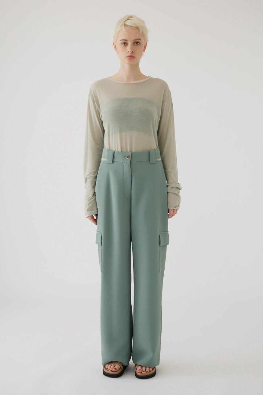 RIM.ARK 「Waist slit open PT」|その他|L/GRN1