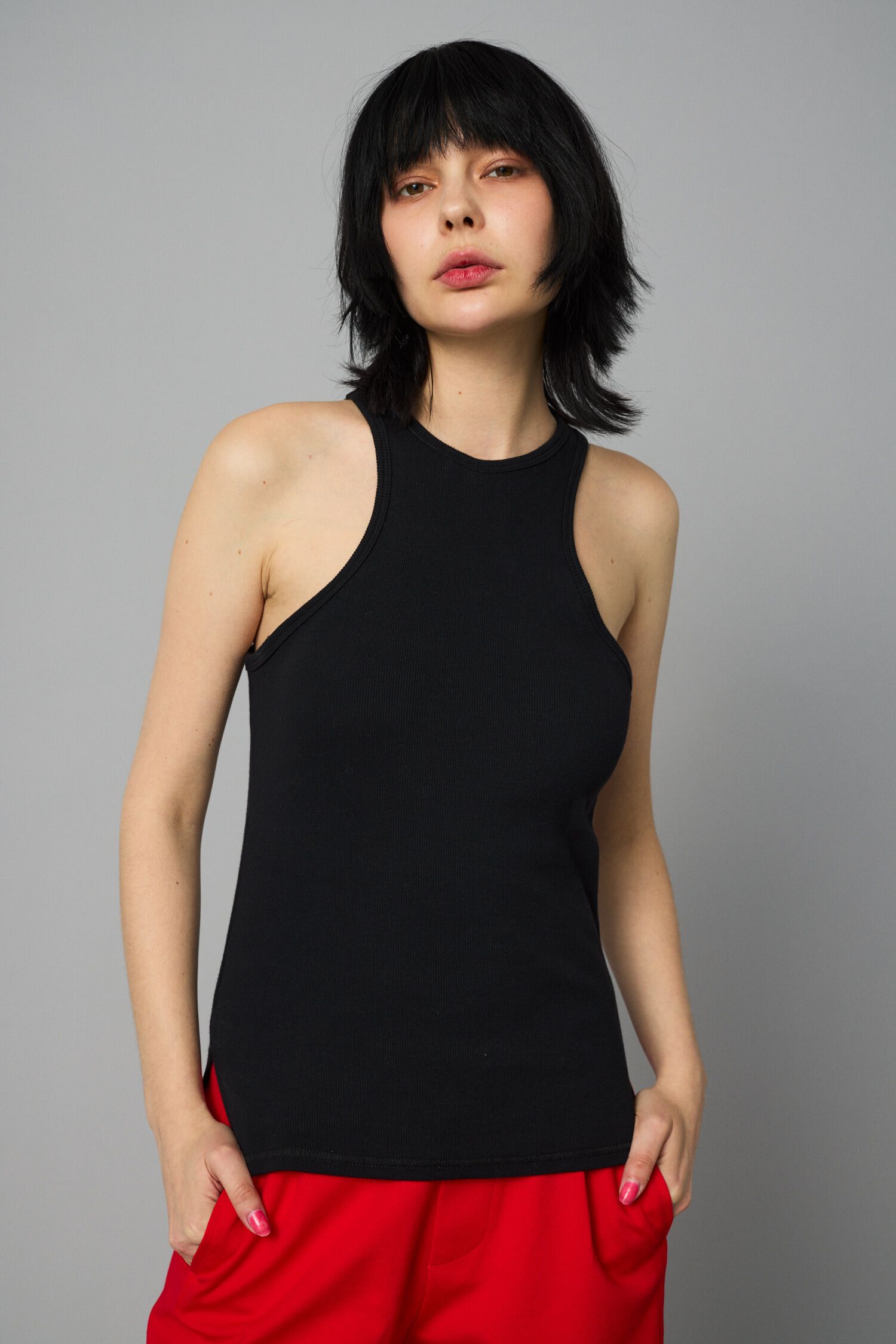 HeRIN.CYE「American sleeve tank top」|タンクトップ|BLK