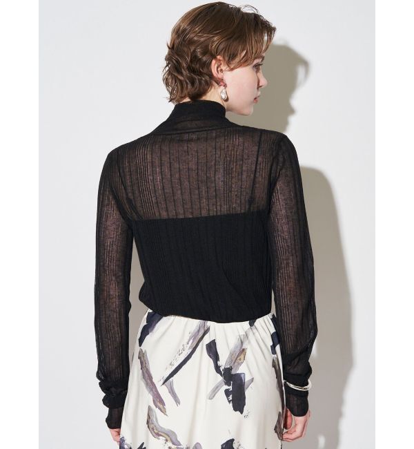 ELENDEEK「HIGH NECK SHEER RIB KT」|ニット・セーター|