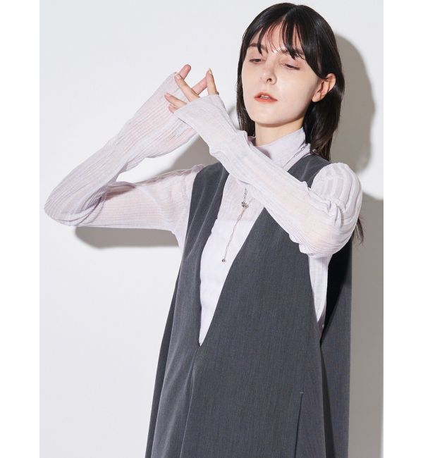 ELENDEEK「HIGH NECK SHEER RIB KT」|ニット・セーター|
