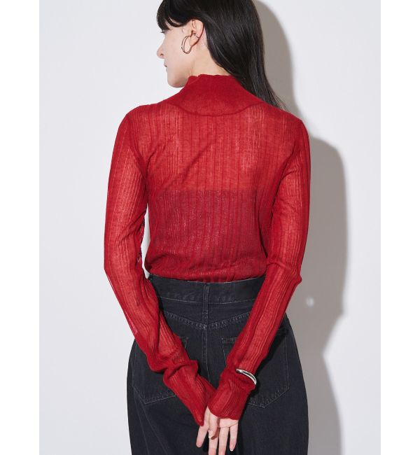 ELENDEEK「HIGH NECK SHEER RIB KT」|ニット・セーター|