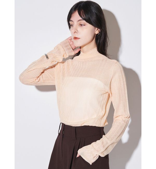 ELENDEEK「HIGH NECK SHEER RIB KT」|ニット・セーター|