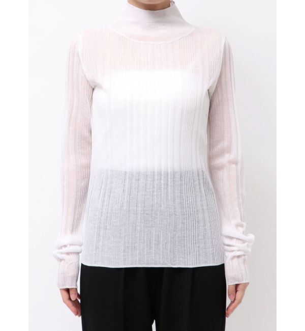 ELENDEEK「HIGH NECK SHEER RIB KT」|ニット・セーター|